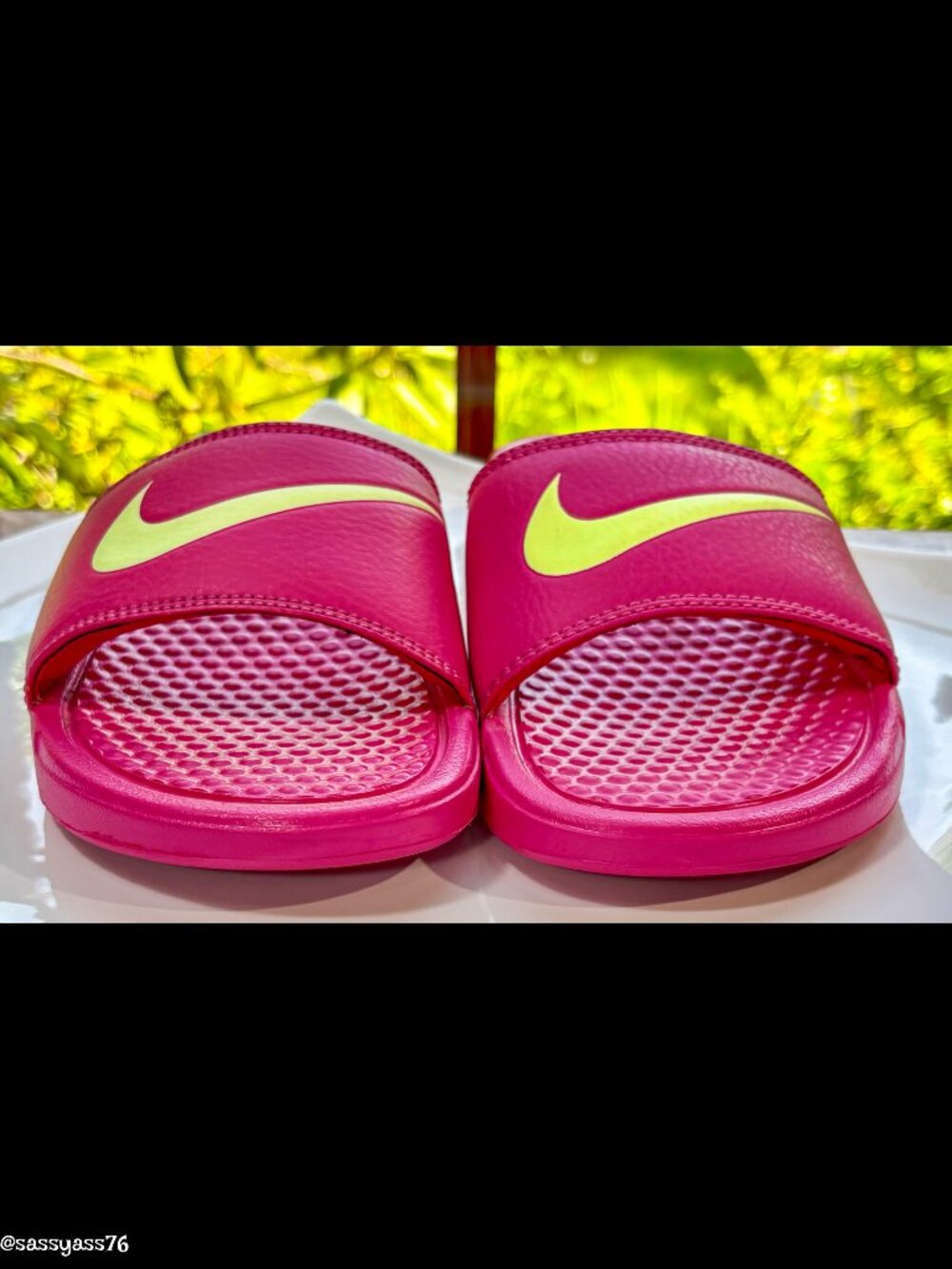 ▪️NIKE▪️'Benassi Swoosh' RARE Pink & Cream Injected Phylon Slides - Picture 2 of 8